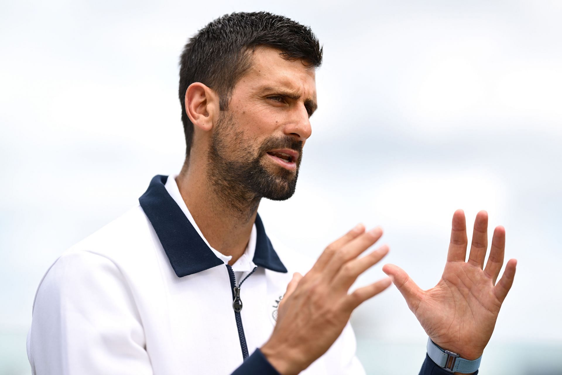 Novak Djokovic at Wimbledon 2025 - Source: Getty